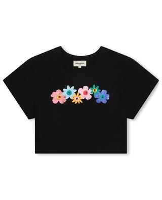 T-shirt raccourci pour fille imprimé fleurs SONIA RYKIEL