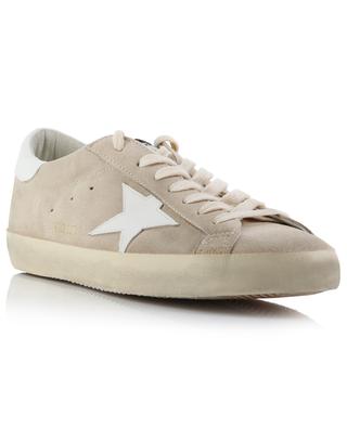 Super-Star Classic suede and distressed smooth leather sneakers GOLDEN GOOSE