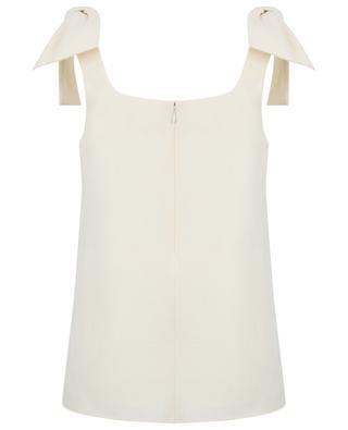 Linen canvas strappy top with bows CHLOE