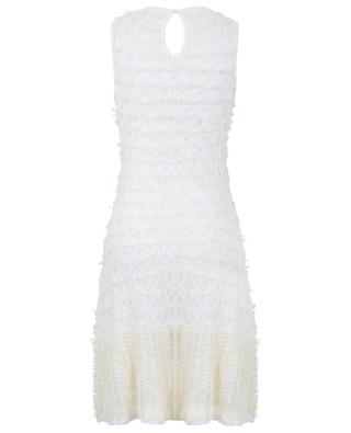 Sleeveless mini lace tweed knit dress CHLOE