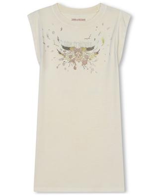 Girls' printed sleeveless T-shirt dress ZADIG & VOLTAIRE