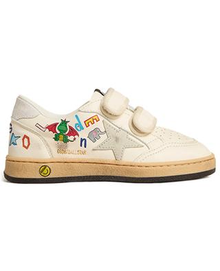 Ball Star Strap low-top printed nappa leather children's sneakers GOLDEN GOOSE
