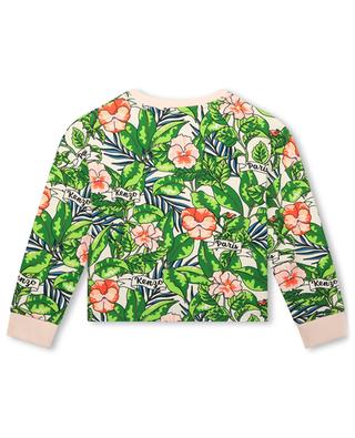 Flower girl's cotton crewneck sweatshirt KENZO
