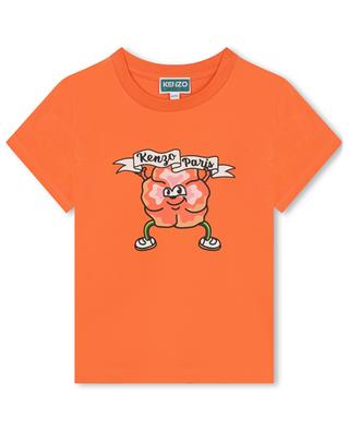 T-Shirt für Mädchen aus Baumwolle Flower KENZO