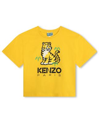 T-shirt en coton garçon imprimé Tiger KENZO