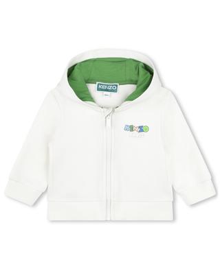 Funny Logo baby full-zip hooded sweatshirt KENZO