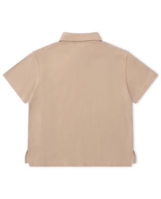 Jungen-Kurzarm-Polohemd aus Baumwollpiqué FENDI Roma FENDI