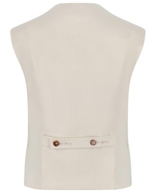 Iba cotton and linen buttoned waistcoat LOULOU STUDIO