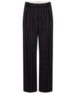 Enyo linen wide-leg pinstripe trousers LOULOU STUDIO