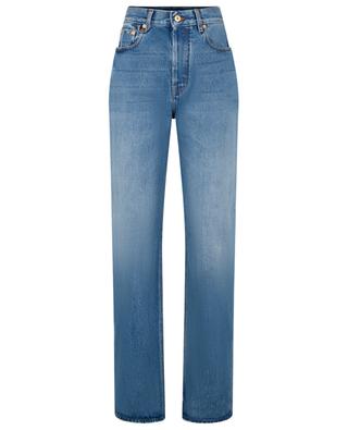 Le de-Nîmes Droit Blue/Tabac high-rise straight-leg jeans JACQUEMUS