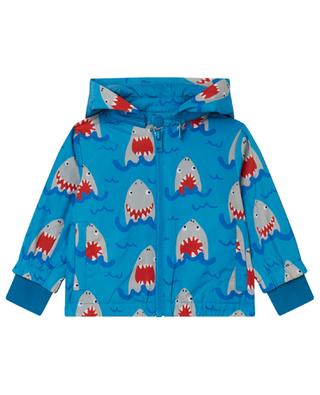 Sharks hooded baby windbreaker jacket STELLA MCCARTNEY KIDS