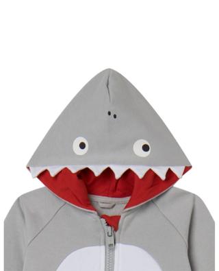 Shark baby hooded full-zip sweatshirt STELLA MCCARTNEY KIDS