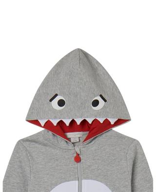 Shark boy's hooded full-zip sweatshirt STELLA MCCARTNEY KIDS