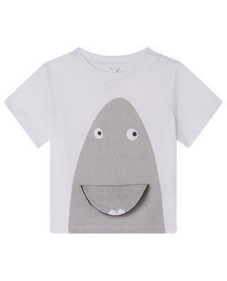 Shark Face Flip short-sleeved baby T-shirt STELLA MCCARTNEY KIDS