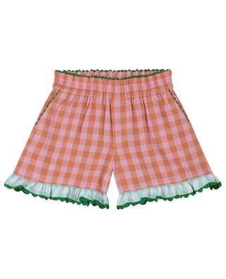Gingham check girl's cotton shorts STELLA MCCARTNEY KIDS