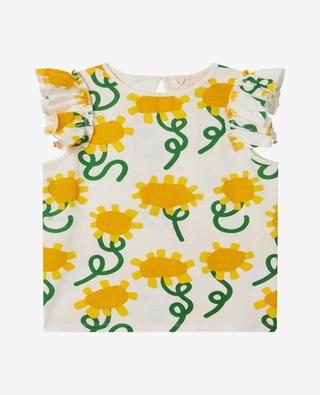 Sunflower Print sleeveless girl's top STELLA MCCARTNEY KIDS