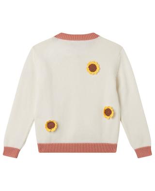 Sunflower Crotchet button-down cotton girl's cardigan STELLA MCCARTNEY KIDS