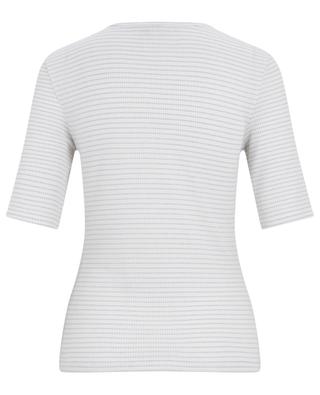Elbow sleeve ribbed T-shirt VINCE