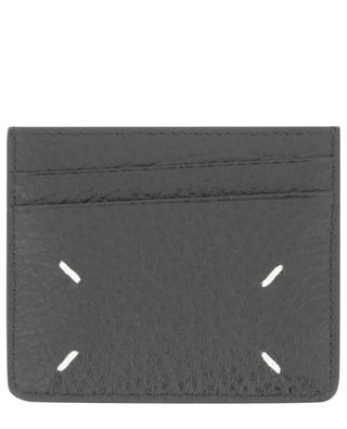 Four Stitches small grained leather card case MAISON MARGIELA