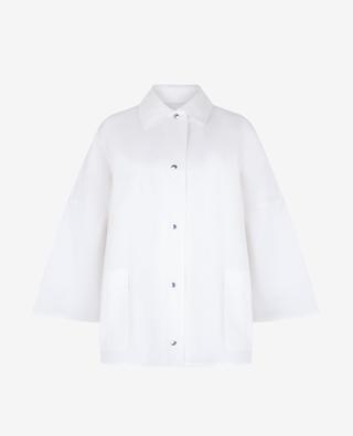 Organic cotton twill oversize overshirt TOTEME