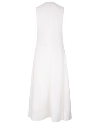 Linen blend long V-neck sleeveless dress TOTEME
