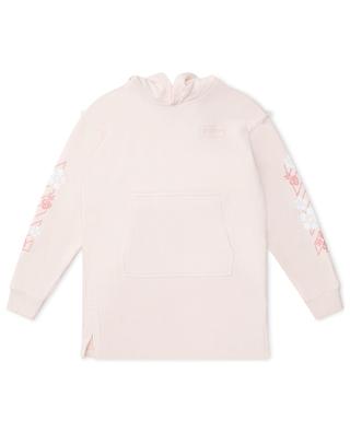 Robe sweat fille détails tulle Lace Diag Hoodie OFF WHITE