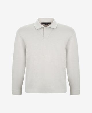 Cotton long-sleeved polo shirt VINCE