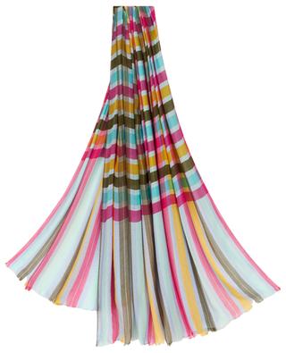 Fine cotton blend striped scarf ETRO