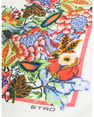 Jacquard-Schal mit Print Bouquet ETRO