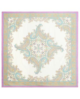 Paisley All-Over large cotton and silk shawl ETRO