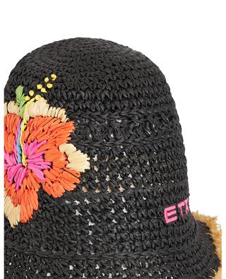 Hibiscus embroidered braided bucket hat ETRO