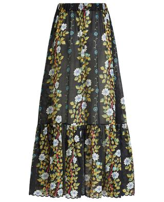 Floral vine maxi skirt in voile ETRO