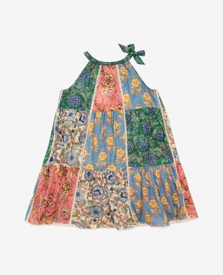 Junie Halter girl's cotton voile patchwork dress ZIMMERMANN