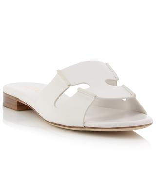 Sellier flat leather mules RODO
