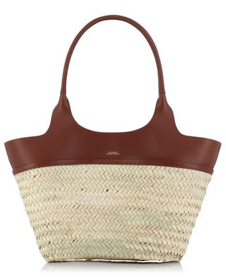 Panier Tanger straw and leather tote bag A.P.C.