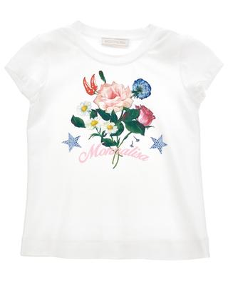 Bouquet girl's short-sleeved T-shirt MONNALISA