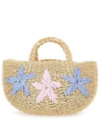 Beach Star Paglia girl's braided tote bag MONNALISA