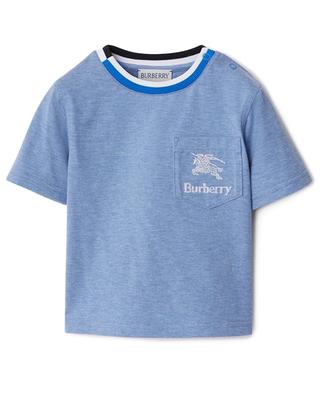 Baby-T-Shirt mit bestickter Brusttasche Mini Cedar EKD BURBERRY