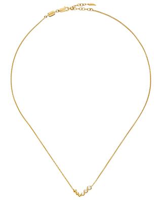 Silbergold-Halskette mit Zirkonia Articulated Reversible Beaded MISSOMA