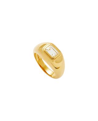 Goldener Ring mit Zikonia Stone Dome Statement MISSOMA