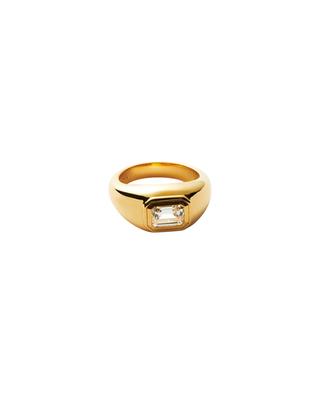 Goldener Ring mit Zikonia Stone Dome Statement MISSOMA