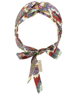 Paisley Florals printed silk headband ETRO
