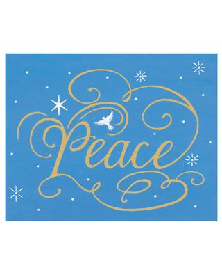 Set mit 16 Weihnachtskarten Peace Dove CASPARI