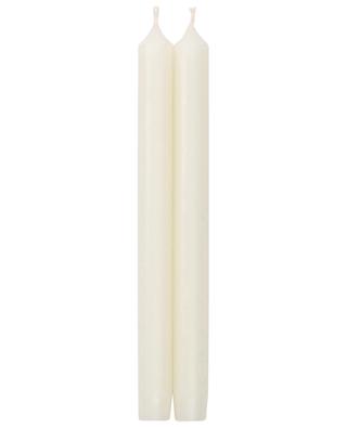Set de 2 bougies coniques White - 25 cm CASPARI