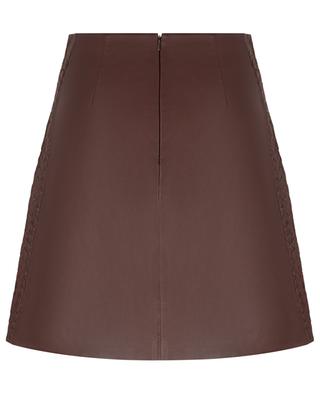 Cora A-line leather miniskirt with woven detailing WEEKEND MAX MARA