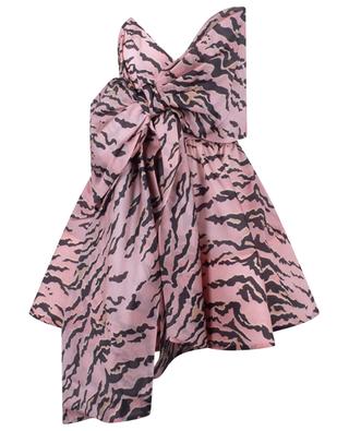 Matchmaker Bow Pink Tiger silk bustier mini dress ZIMMERMANN