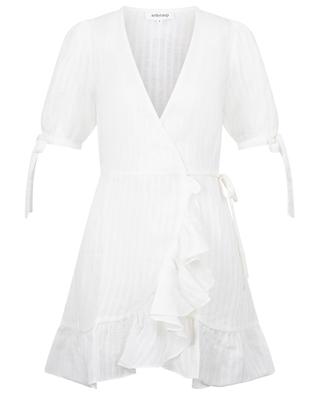 Mini robe portefeuille en lin texturé Catalina ARKITAIP