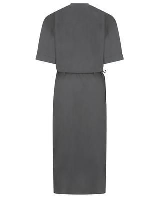 Short Sleeve Wrap cotton and silk midi dress LEMAIRE