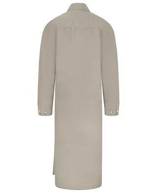 Twisted midi shirt dress in silk blend LEMAIRE