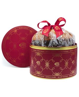 Traditioneller runder Panettone in weinroter Blechdose - 1 kg COVA MONTENAPOLEONE